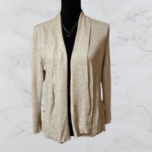 Verve Ami women's long sleeve open front medium cardigan